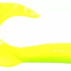 BERKLEY GULP JIGGING GRUBS LURE 4 INCH - Chartreuse