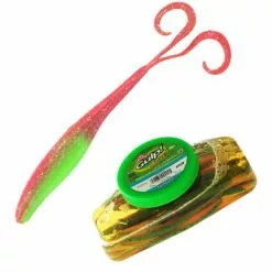 BERKLEY GULP ALIVE CRAZY LEGS JERKSHAD LURE TUB 5 INCH - Nuclear Chicken