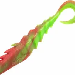 BERKLEY GULP NEMESIS PRAWN CURL TAIL LURE 4 INCH - Nuclear Chicken