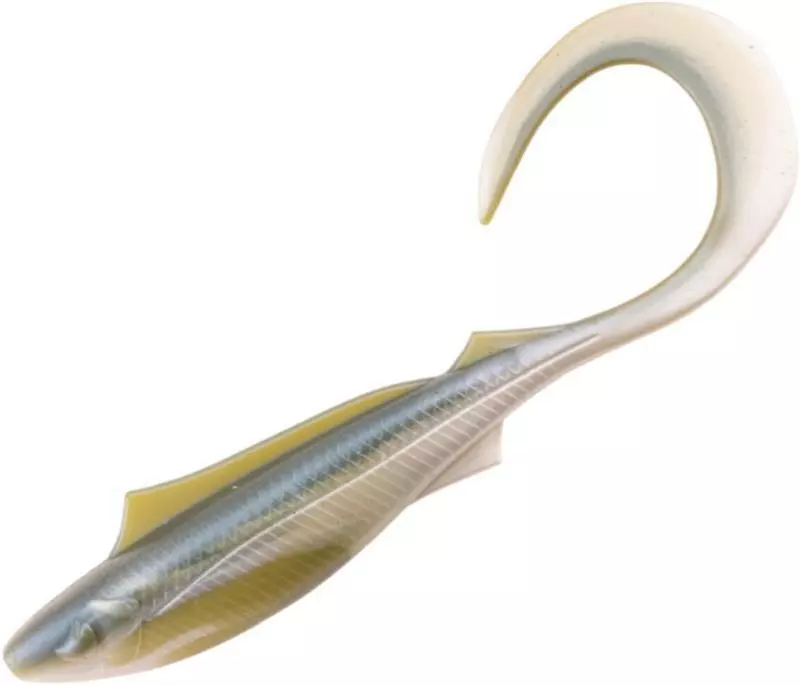 BERKLEY POWERBAIT NEMESIS CURL TAIL LURE 5 INCH - Watermelon Pearl