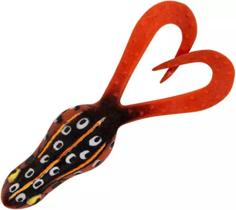 DAIWA BAIT JUNKIE 3.2 INCH KIKKER CURLY LURE - #47 Mud Brown - Qty 3