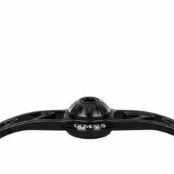 GOMEXUS BAITCAST ALUMINIUM POWER HANDLE WITH TPE KNOB - 100mm - BKBK1 - Black 8x5mm