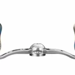 GOMEXUS BAITCAST ALUMINIUM POWER HANDLE WITH TITANIUM GALAXY KNOB - 100mm - SRX1 - Flame Silver 7x4m