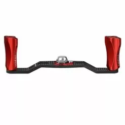 GOMEXUS BAITCAST CARBON FIBRE POWER HANDLE WITH ALUMINIUM KNOB - 85mm - RD - Red 8x5mm