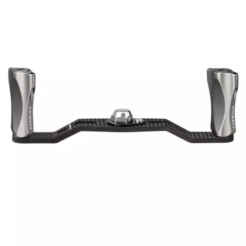 GOMEXUS BAITCAST CARBON FIBRE POWER HANDLE WITH ALUMINIUM KNOB - 85mm - SK - Smoke 7x4mm