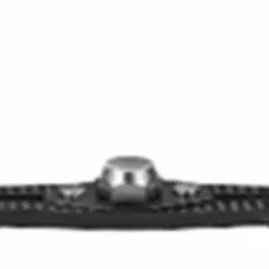 GOMEXUS BAITCAST CARBON FIBRE POWER HANDLE WITH TPE KNOB - 95mm - BKBK - Black 7x4mm