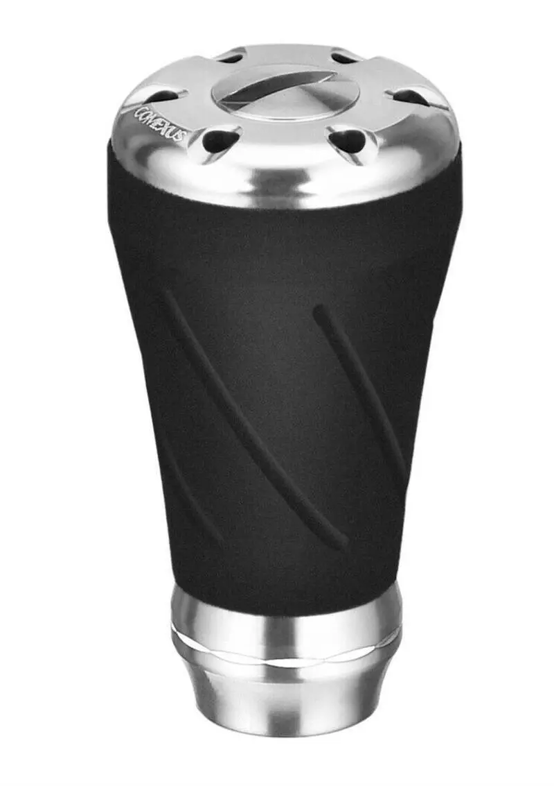 GOMEXUS EVA POWER KNOB 20mm - BKSR - Black Silver