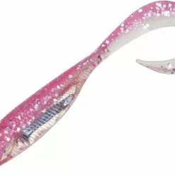 FISH ARROW FLASH-J GRUB SW LURE 4.5 INCH - Glow Pink Silver