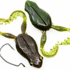 CHASEBAITS FLEXI FROG LURE 65mm 05 - Green Pumpkin Watermelon