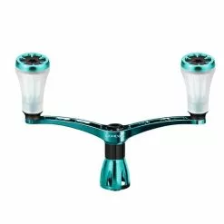 GOMEXUS SPIN ALUMINIUM DOUBLE HANDLE WITH TPE KNOB - 98mm - TPGN - Transparent Green