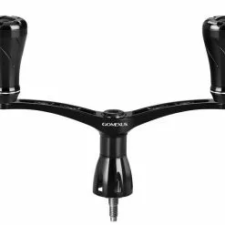 GOMEXUS SPIN ALUMINIUM DOUBLE HANDLE WITH CNC KNOB - 98mm - BKBK - Black