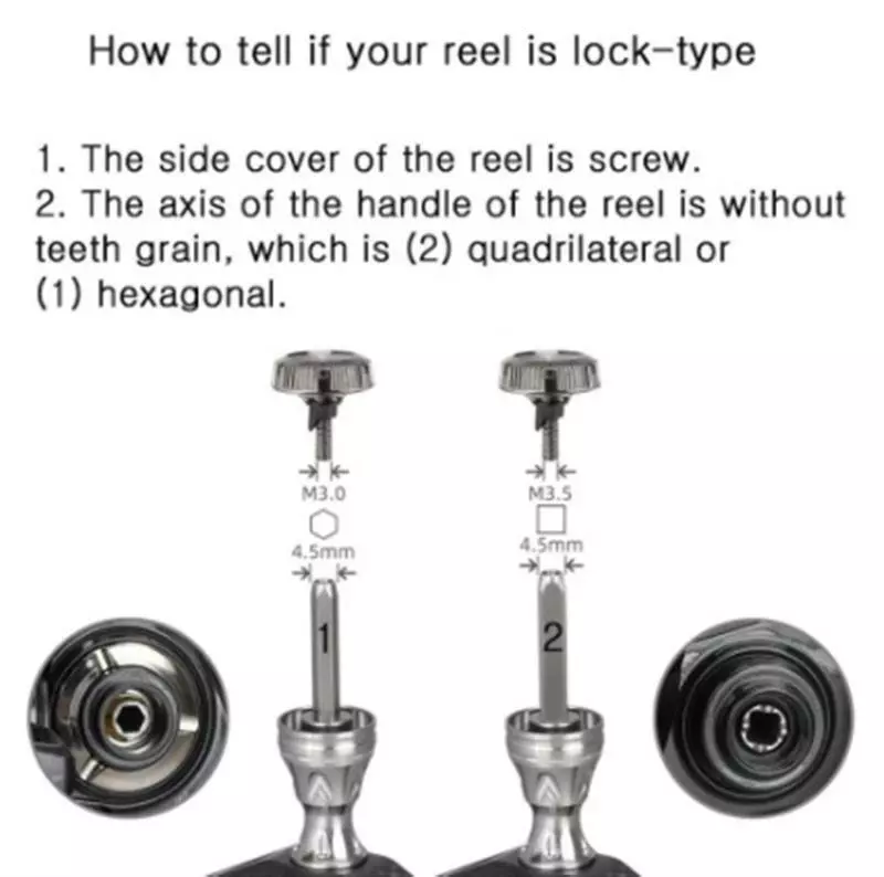 GOMEXUS SPIN REEL STAND LOCK TYPE - 42mm - BK - Black 3.0mm - Image 3