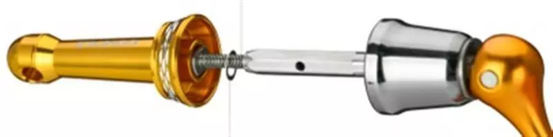 GOMEXUS SPIN REEL STAND LOCK TYPE - 42mm - BK - Black 3.0mm - Image 4