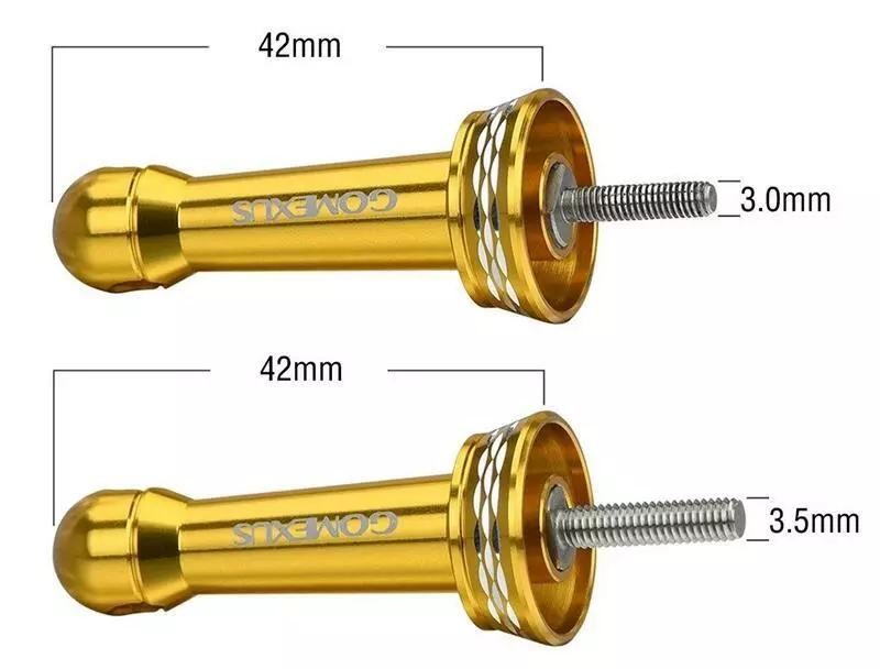 GOMEXUS SPIN REEL STAND LOCK TYPE - 42mm - BK - Black 3.0mm - Image 2