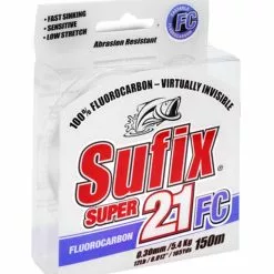 SUFIX SUPER 21 FLUOROCARBON LINE 40m - 60lb