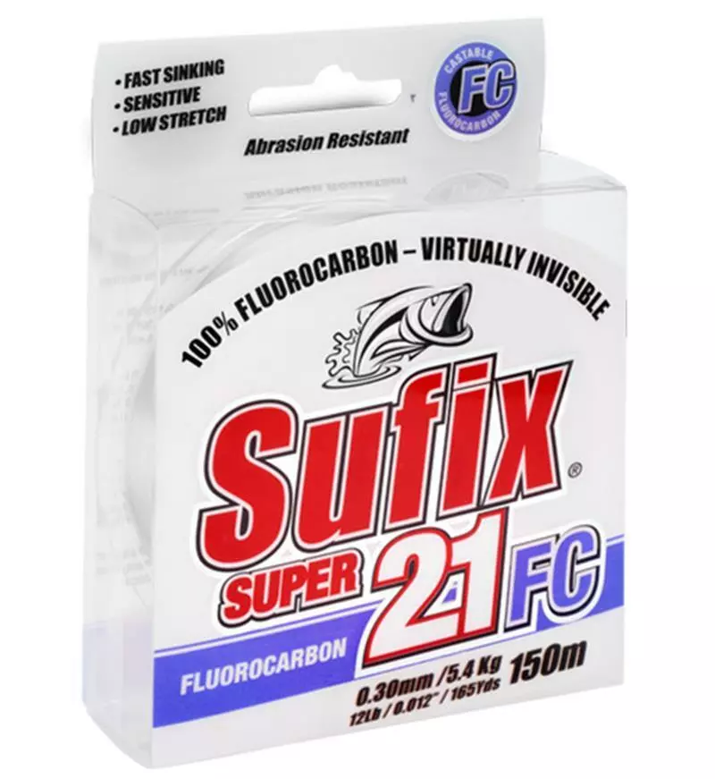 SUFIX SUPER 21 FLUOROCARBON LINE 40m - 60lb