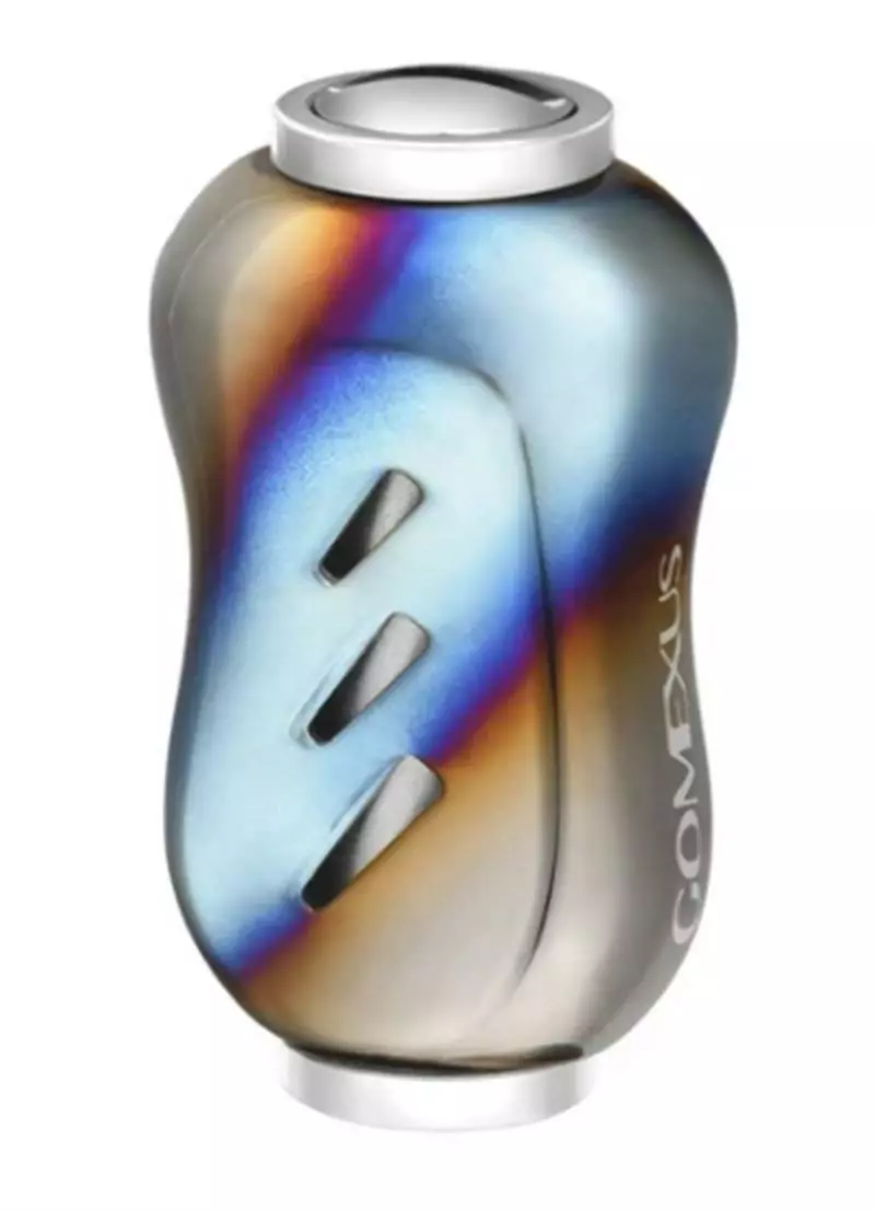 GOMEXUS GALAXY SERIES TITANIUM POWER KNOB 22mm - SSRX - Flame Silver